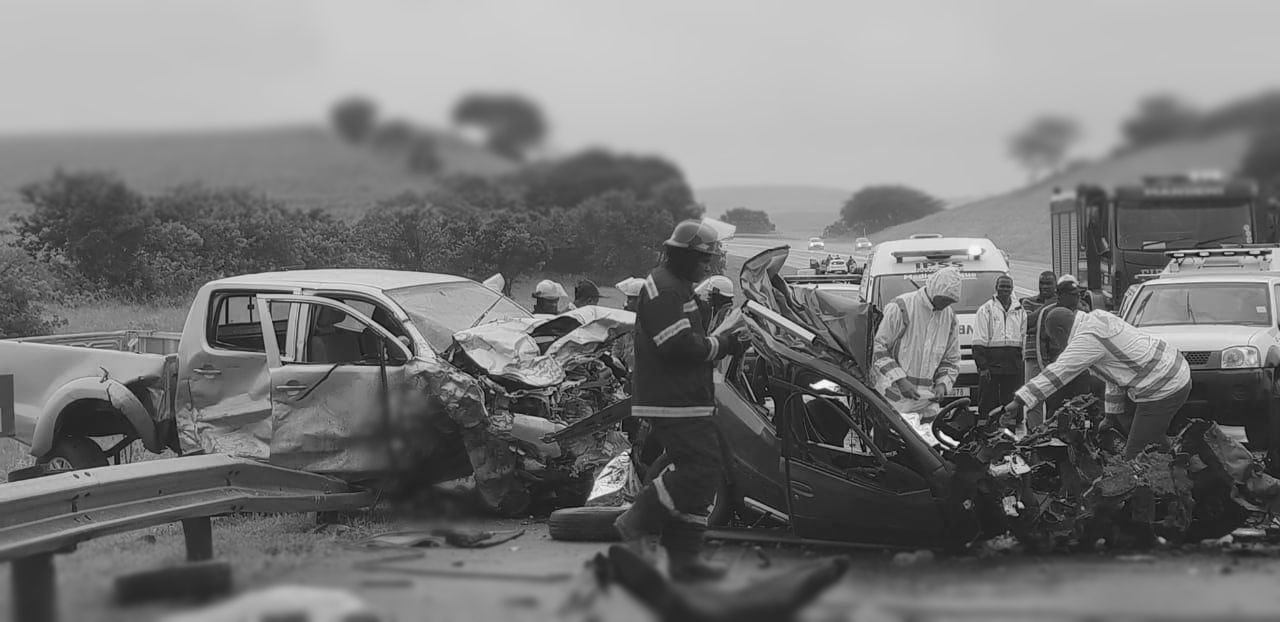 Image showing a car accident scene, depicting a damaged vehicle and emergency responders. This image is relevant to personal injury cases on Guam.